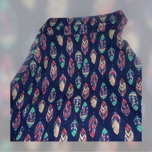 LuLaRoe Multicolor Feather A-Line Skirt